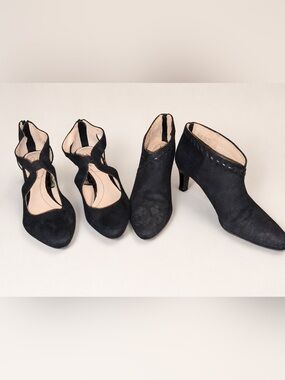 LifeStride Black Heels & Booties Duo Size 8.5 NWOT
